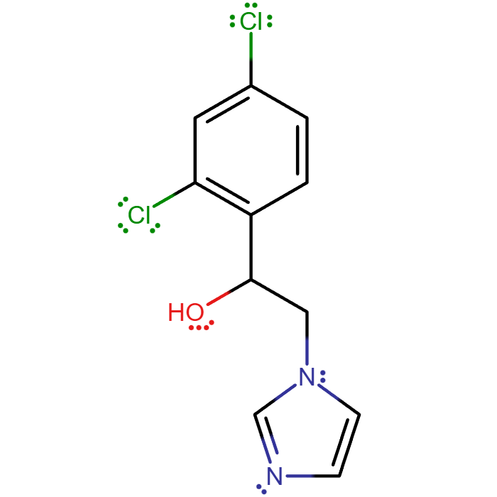 9) alpha-(2,4-Dichlorophenyl)-1H-imidazole-1-ethanol (1)