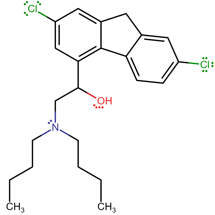O6) 2-(Dibutylamino)-1-(2,7-Dichloro-9H-Fluoren-4-yl) Ethanol (1)